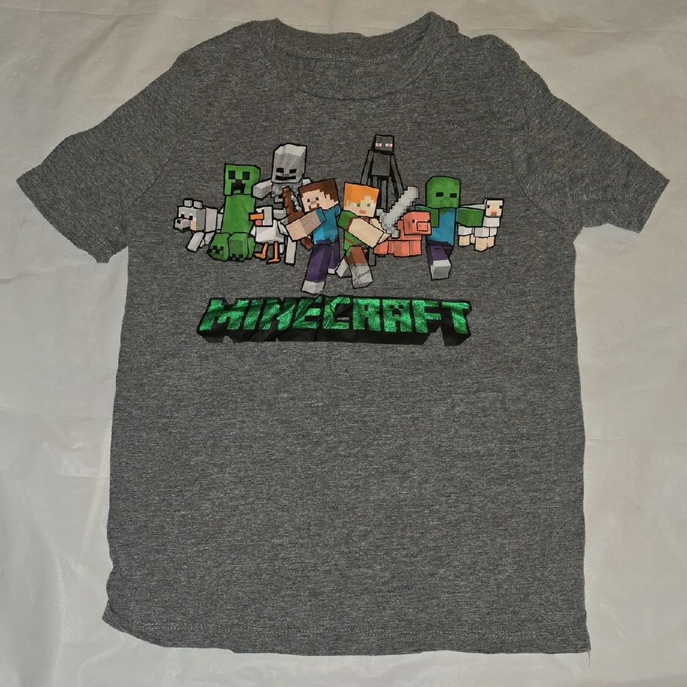 Minecraft Boys Graphic Tee M